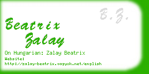 beatrix zalay business card